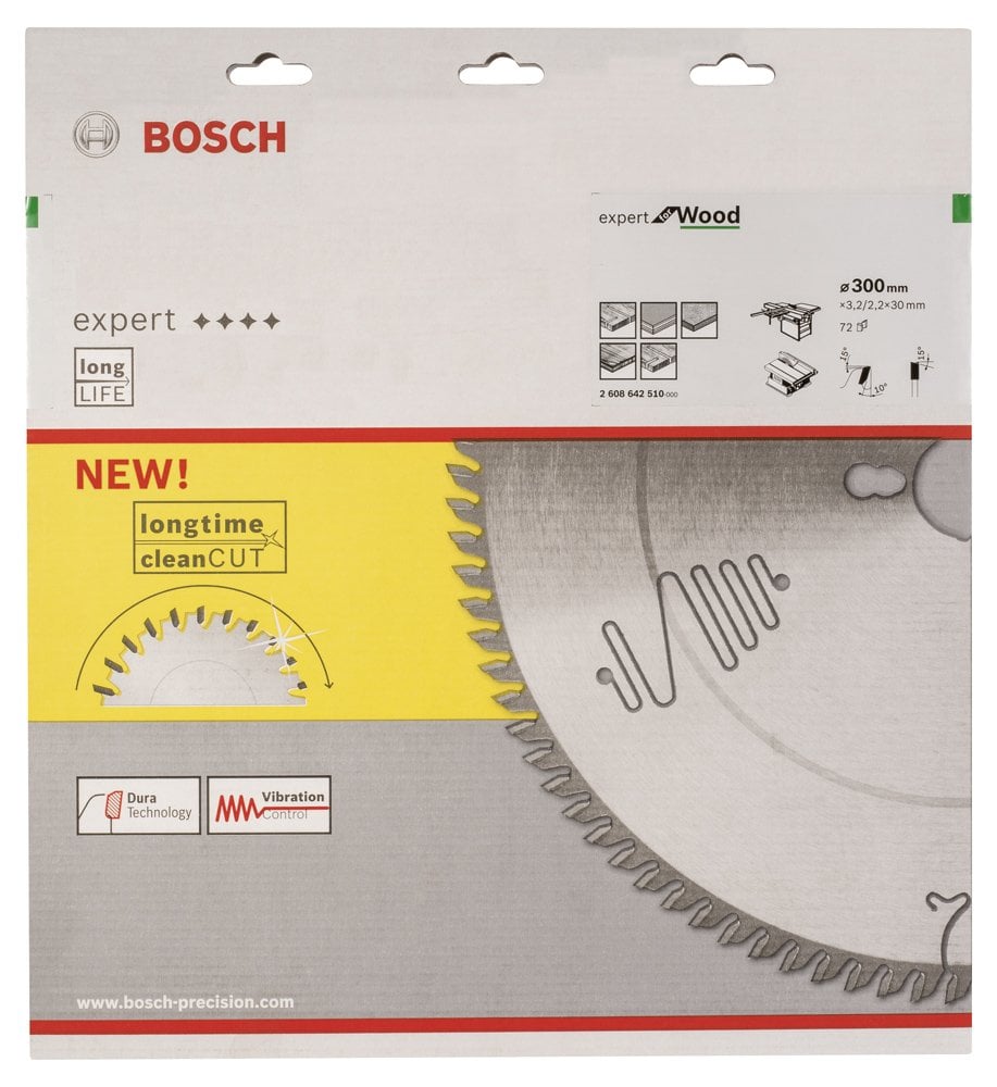 Bosch - Expert Serisi Ahşap için Daire Testere Bıçağı 300*30 mm 72 Diş - Resim 2