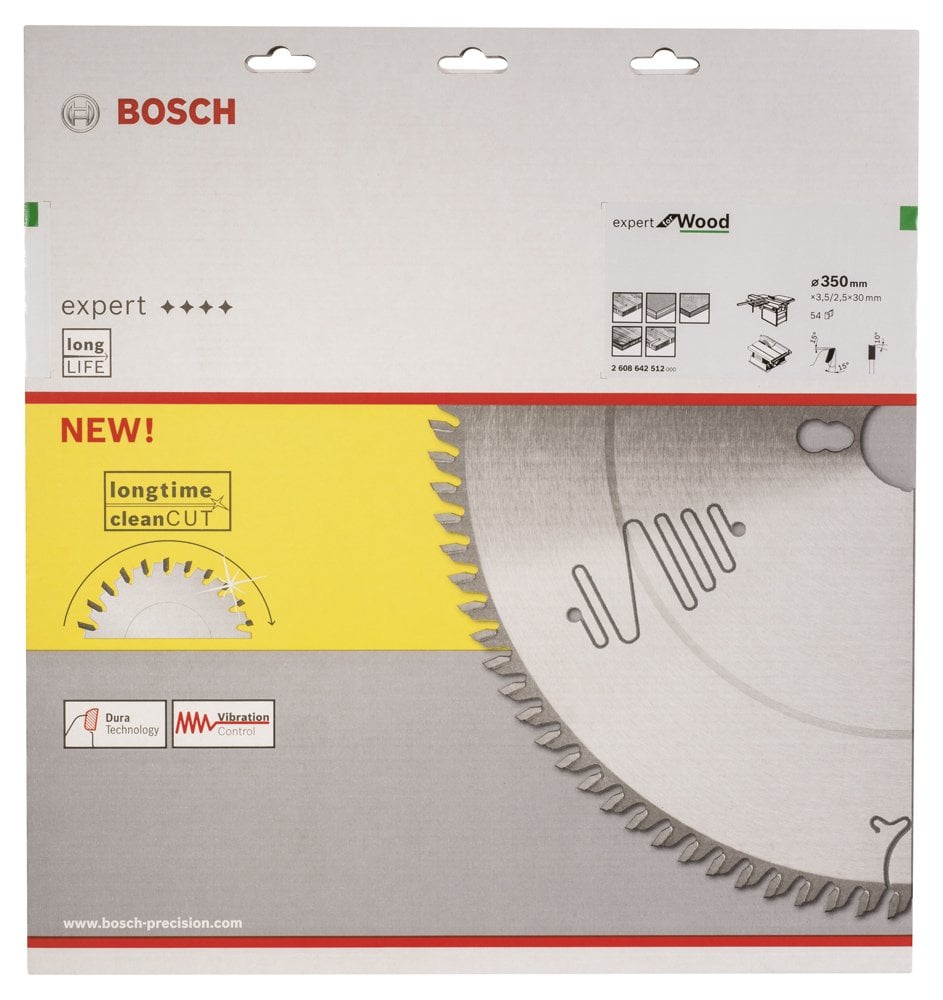 Bosch - Expert Serisi Ahşap için Daire Testere Bıçağı 350*30 mm 54 Diş - Resim 2