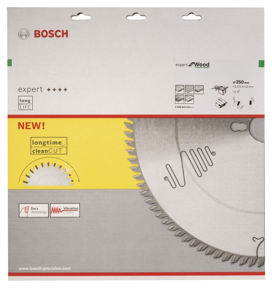 Bosch - Expert Serisi Ahşap için Daire Testere Bıçağı 350*30 mm 72 Diş - Resim 2