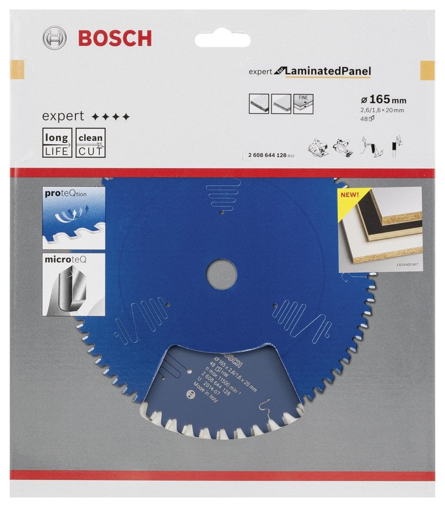 Bosch - Expert Serisi Lamine Panel için Daire Testere Bıçağı 165*20 mm 48 Diş - Resim 2