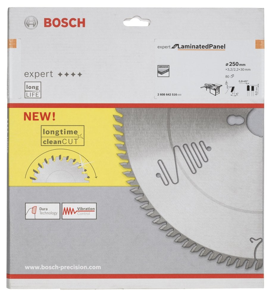 Bosch - Expert Serisi Lamine Panel için Daire Testere Bıçağı 250*30 mm 80 Diş - Resim 2
