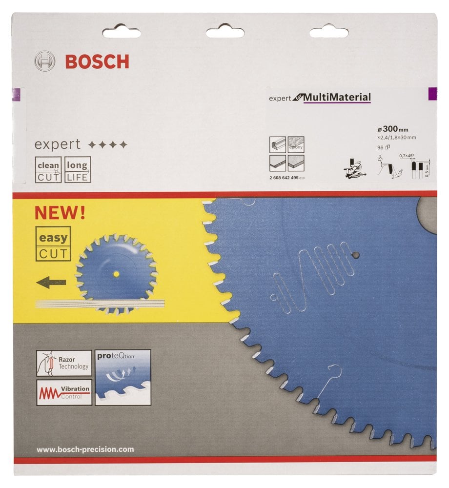 Bosch - Expert Serisi Çoklu Malzeme için Daire Testere Bıçağı 300*30 mm 96 Diş - Resim 2