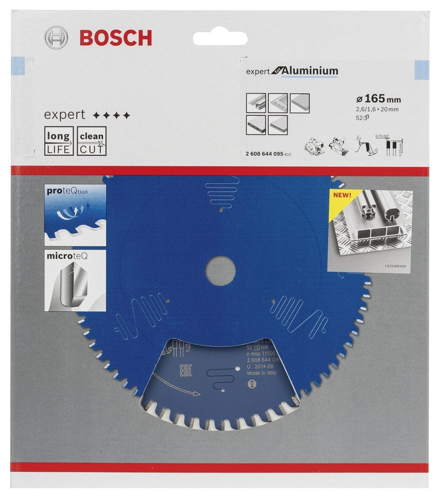 Bosch - Expert Serisi Alüminyum için Daire Testere Bıçağı 165*20 mm 52 Diş - Resim 2
