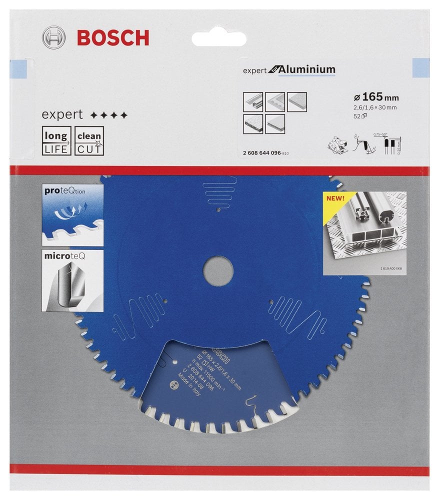 Bosch - Expert Serisi Alüminyum için Daire Testere Bıçağı 165*30 mm 52 Diş - Resim 2