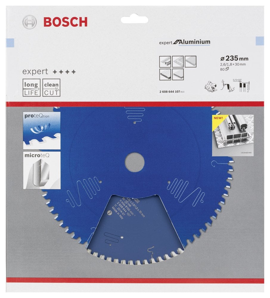 Bosch - Expert Serisi Alüminyum için Daire Testere Bıçağı 235*30 mm 80 Diş - Resim 2