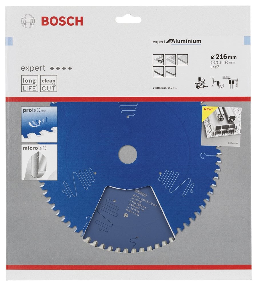 Bosch - Expert Serisi Alüminyum için Daire Testere Bıçağı 216*30 mm 64 Diş - Resim 2