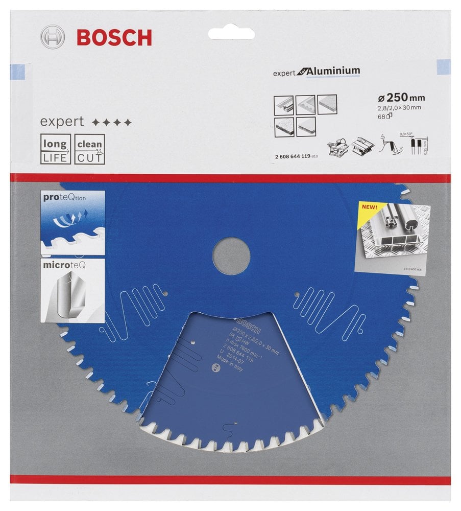 Bosch - Expert Serisi Alüminyum için Daire Testere Bıçağı 250*30 mm 68 Diş - Resim 2