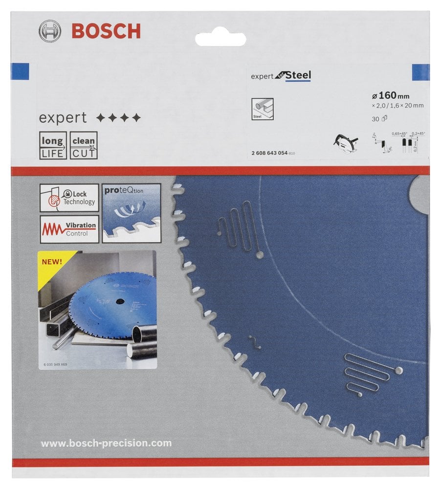 Bosch - Expert Serisi Metal için Daire Testere Bıçağı 160*20 mm 30 Diş - Resim 2