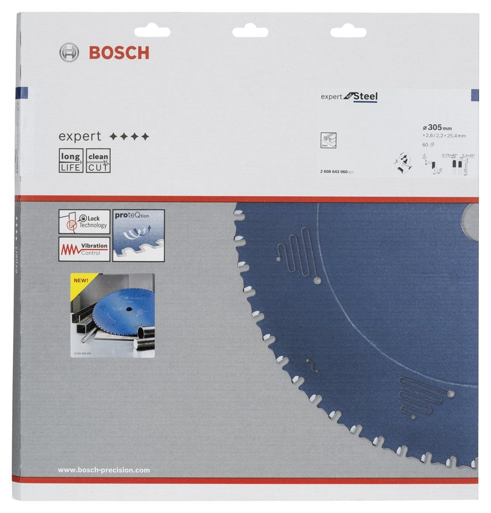 Bosch - Expert Serisi Metal için Daire Testere Bıçağı 305*25,40 mm 60 Diş - Resim 2