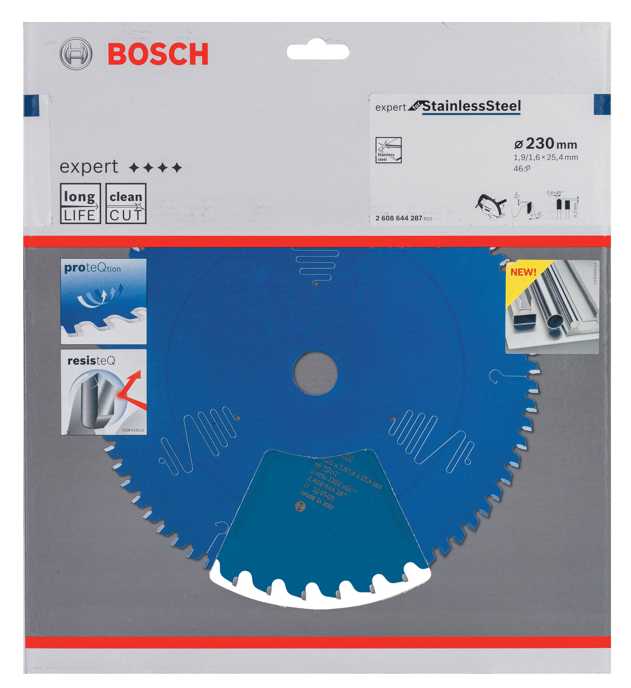 Bosch - Expert Serisi Paslanmaz Çelik için Daire Testere Bıçağı 230*25,4 mm 46 Diş - Resim 2