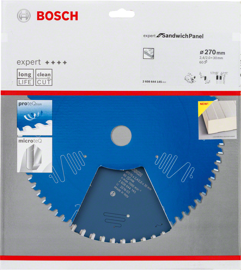 Bosch - Expert Serisi Çelik Levhalı Sandviç Panelleri için Daire Testere Bıçağı 270*30 mm 60 Diş - Resim 2