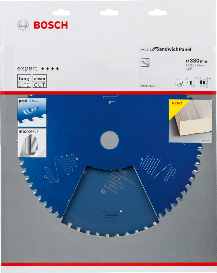 Bosch - Expert Serisi Çelik Levhalı Sandviç Panelleri için Daire Testere Bıçağı 330*30 mm 54 Diş - Resim 2
