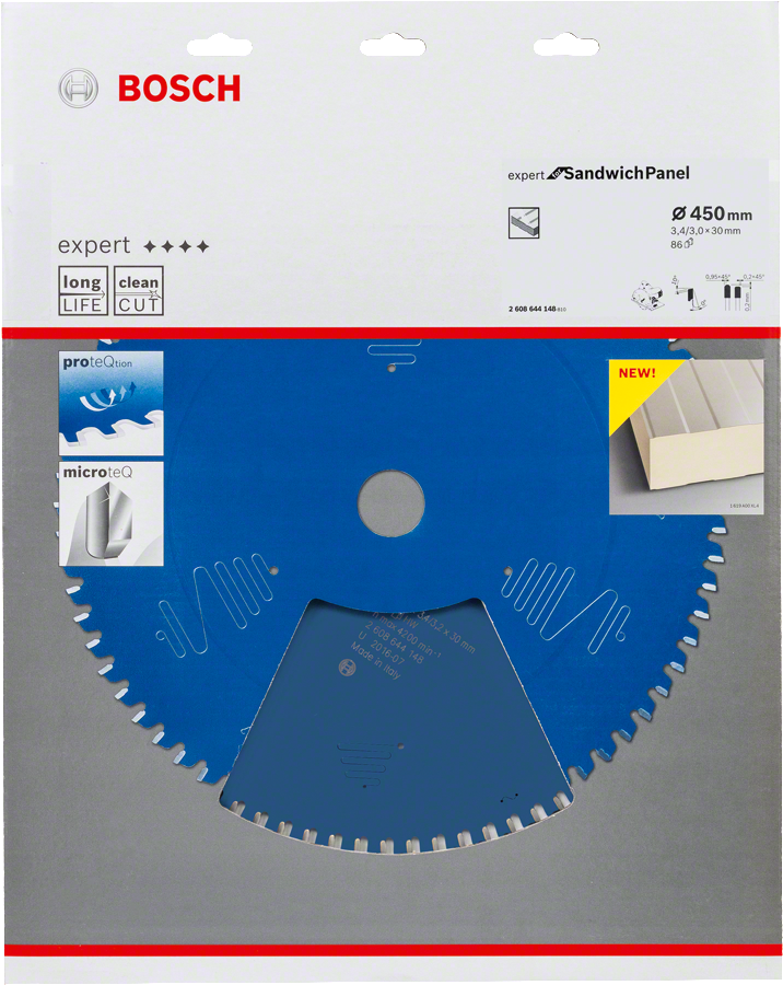 Bosch - Expert Serisi Çelik Levhalı Sandviç Panelleri için Daire Testere Bıçağı 450*30 mm 86 Diş - Resim 2