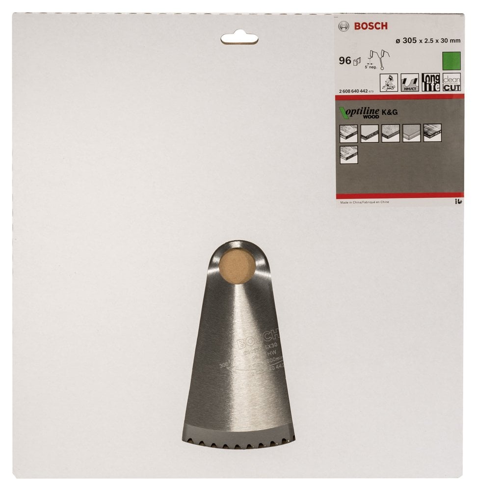 Bosch - Optiline Serisi Ahşap için Daire Testere Bıçağı 305*30 mm 96 Diş - Resim 2