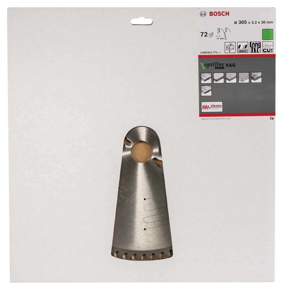 Bosch - Optiline Serisi Ahşap için Daire Testere Bıçağı 305*30 mm 72 Diş - Resim 2