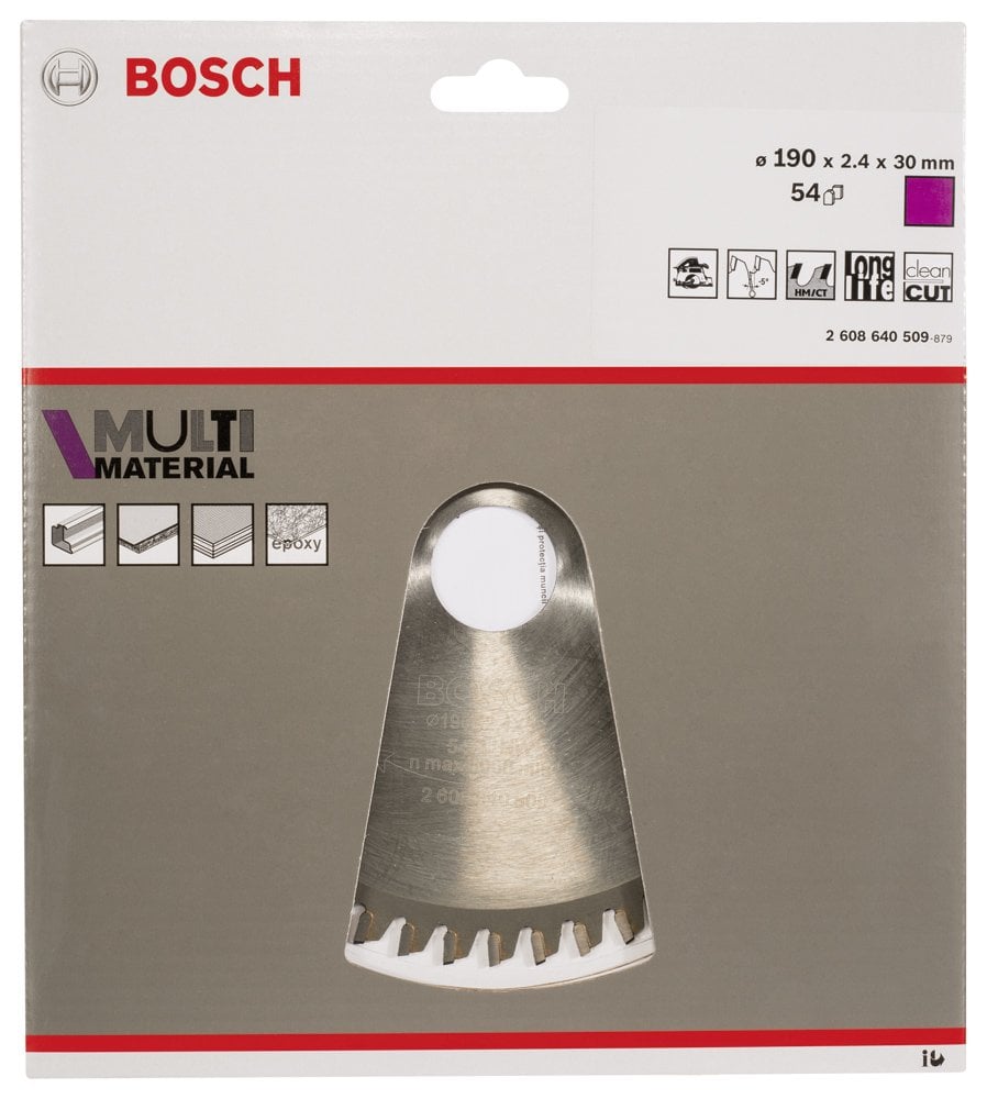 Bosch - Standard for Serisi Çoklu Malzeme için Daire Testere Bıçağı 190*30 mm 54 Diş - Resim 2