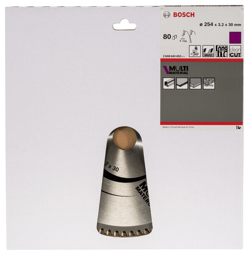 Bosch - Standard for Serisi Çoklu Malzeme için Daire Testere Bıçağı 254*30 mm 80 Diş - Resim 2