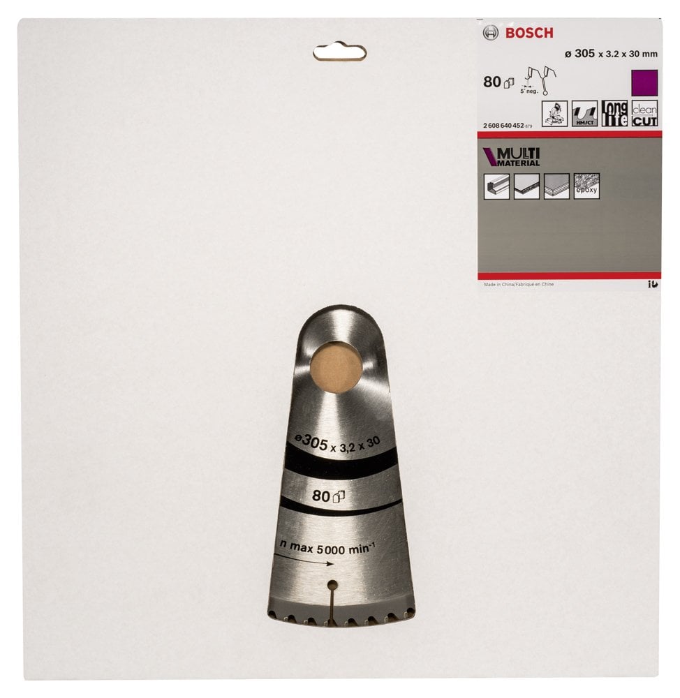 Bosch - Standard for Serisi Çoklu Malzeme için Daire Testere Bıçağı 305*30 mm 80 Diş - Resim 2