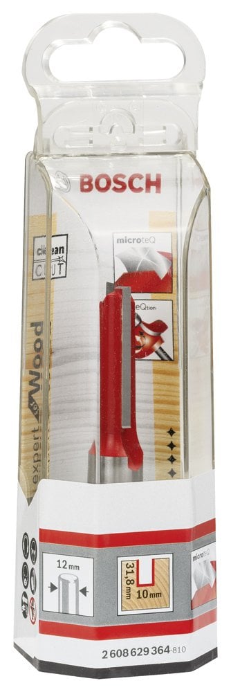 Bosch - Expert Serisi Ahşap İçin Çift Oluklu, Sert Metal Düz Freze Ucu 12*10*76 mm - Resim 2