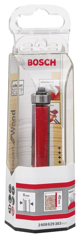 Bosch - Expert Serisi Laminant İçin Çift Oluklu, Sert Metal Altta Bilya Yataklı Freze Ucu 8*12,7*84 mm - Resim 2