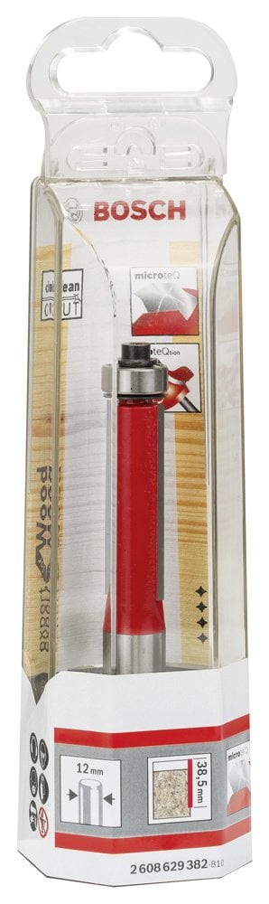 Bosch - Expert Serisi Laminant İçin Çift Oluklu, Sert Metal Altta Bilya Yataklı Freze Ucu 12*12,7*93,6 mm - Resim 2