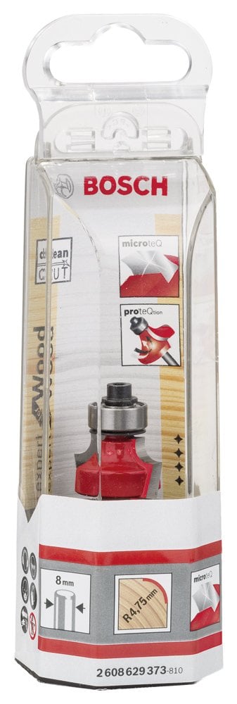Bosch - Expert Serisi Ahşap İçin Çift Oluklu, Sert Metal Bilye Yataklı Yuvarlama Frezesi 8*4,75*55mm - Resim 2