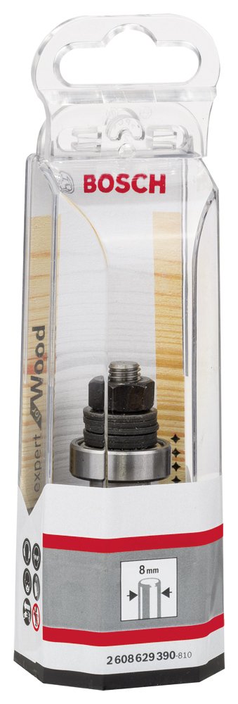 Bosch - Expert Serisi Ahşap İçin Çalıştırma Bilye Yataklı Diskli Kanal Freze Şaftı 8*60,3 mm - Resim 2