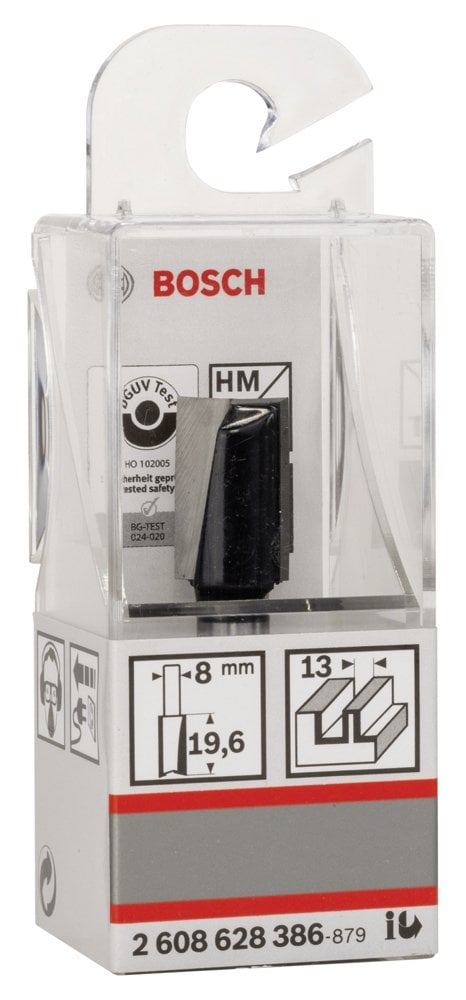 Bosch - Standard Seri Ahşap İçin Çift Oluklu, Sert Metal Düz Freze Ucu 8*13*51mm - Resim 2