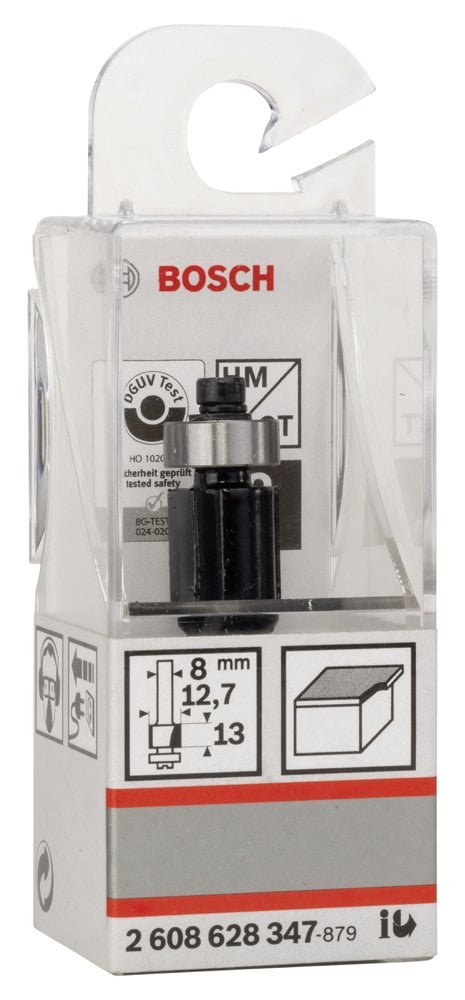 Bosch - Standard Seri Laminant İçin Çift Oluklu, Sert Metal Bilya Yataklı Freze Ucu 8*12,7*56 mm - Resim 2