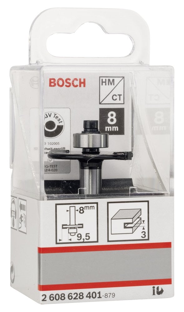 Bosch - Standard Seri Ahşap İçin Çift Oluklu, Sert Metal Bilya Yataklı Diskli Kanal Frezesi 8*32*3*51 mm - Resim 2