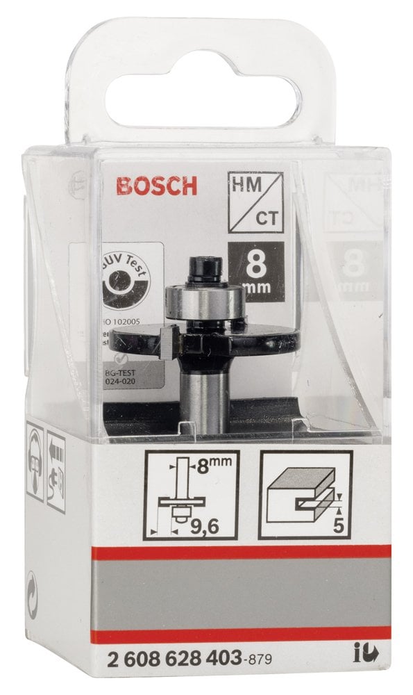 Bosch - Standard Seri Ahşap İçin Çift Oluklu, Sert Metal Bilya Yataklı Diskli Kanal Frezesi 8*32*5*51 mm - Resim 2