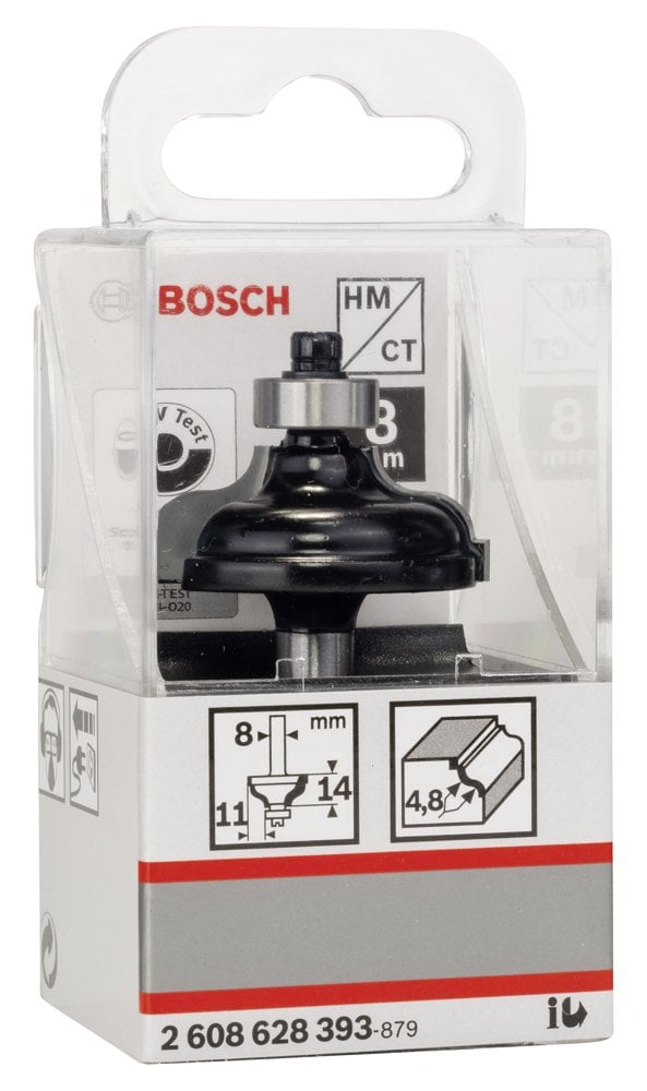 Bosch - Standard Seri Ahşap İçin Çift Oluklu Sert Metal Kenar Biçimlendirme Frezesi 8*11*57 mm - Resim 2
