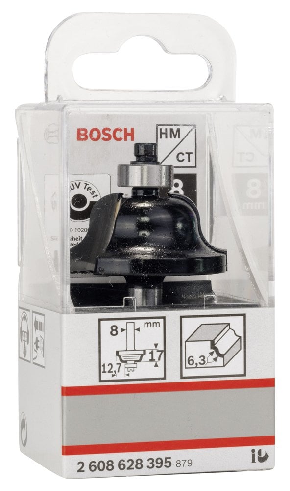 Bosch - Standard Seri Ahşap İçin Çift Oluklu Sert Metal Kenar Biçimlendirme Frezesi 8*12,7*61mm - Resim 2