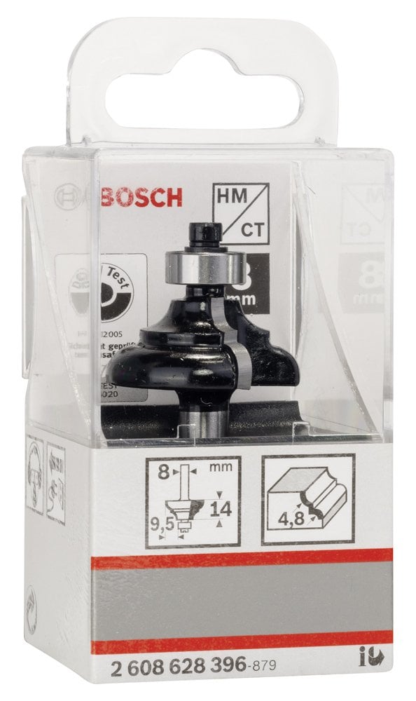 Bosch - Standard Seri Ahşap İçin Çift Oluklu Sert Metal Kenar Biçimlendirme Frezesi 8*9,5*57 mm - Resim 2