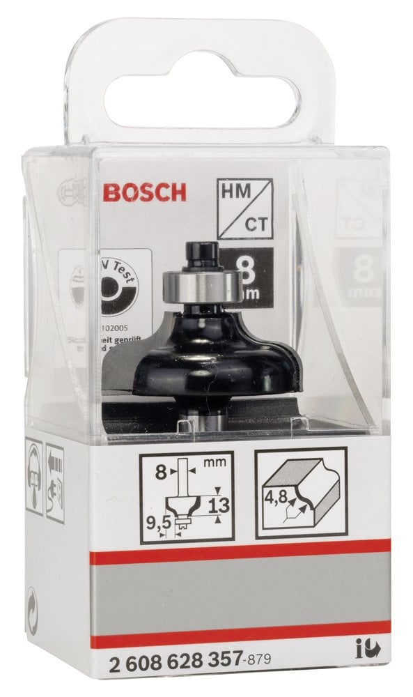 Bosch - Standard Seri Ahşap İçin Çift Oluklu Sert Metal Kenar Biçimlendirme Frezesi 8*31,8*54mm - Resim 2