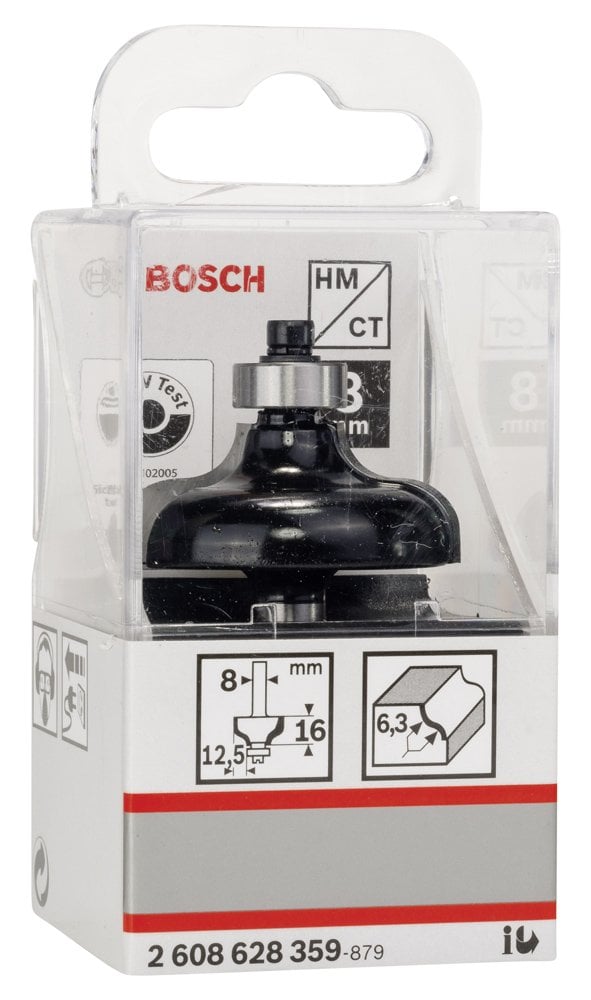 Bosch - Standard Seri Ahşap İçin Çift Oluklu Sert Metal Kenar Biçimlendirme Frezesi 8*38*57mm - Resim 2
