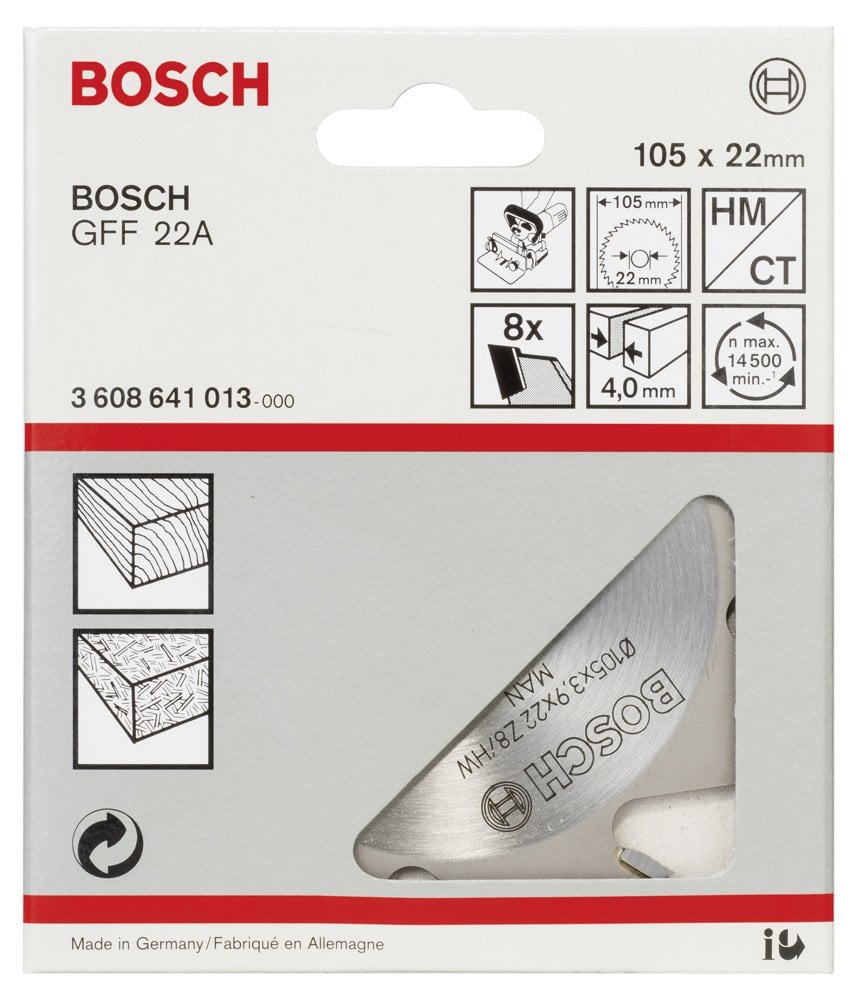 Bosch - GFF 22 A İçin Kesici Bıçak 105*4 mm 8 Diş - Resim 2