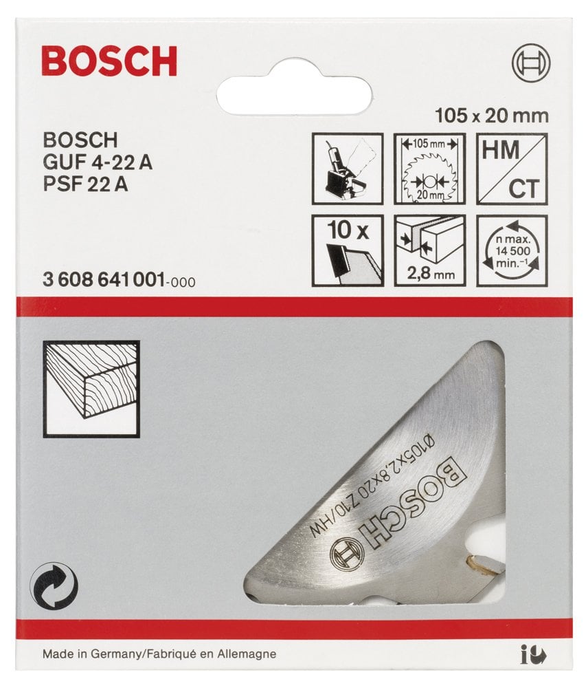Bosch - GUF 4-22 A İçin Kesici Bıçak 20*2,8 mm 10 Diş - Resim 2