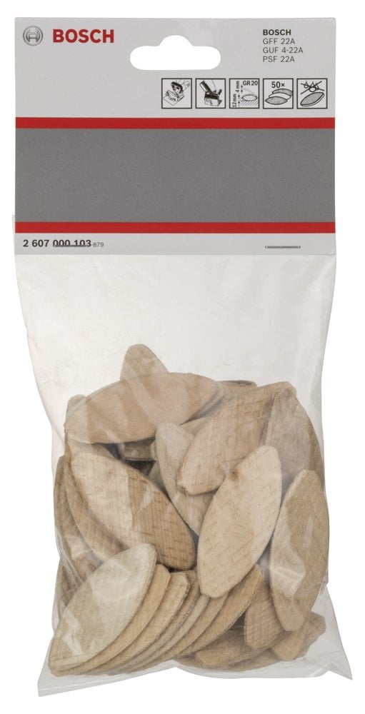 Bosch - Yassı Dübel GR 20 60*23*4 mm 50'li - Resim 2