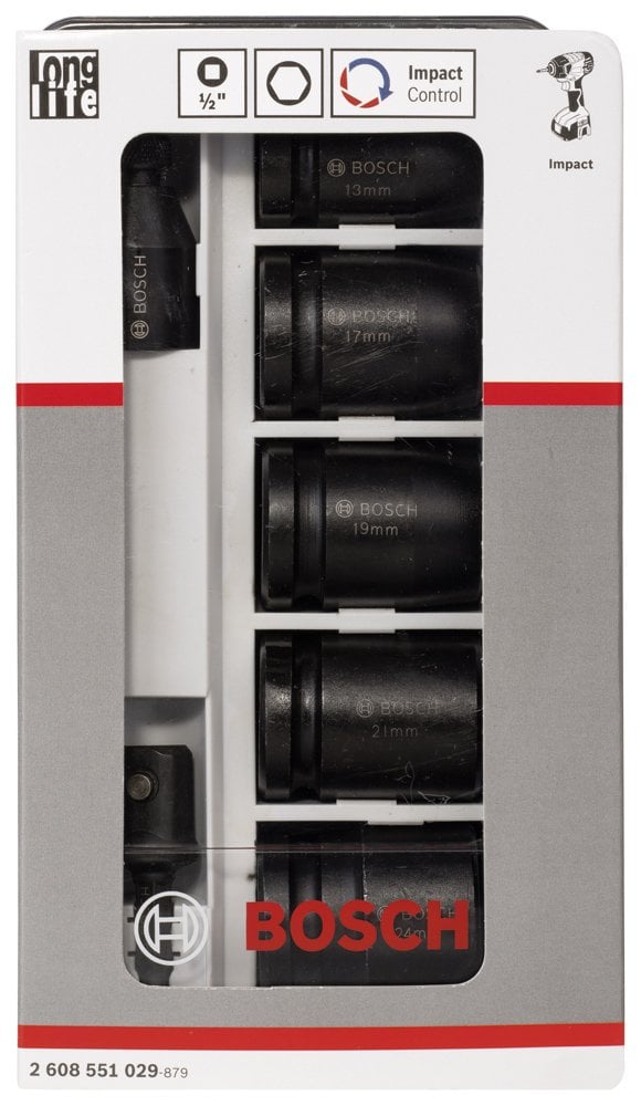 Bosch - Impact Control Serisi 7 Parçalı Lokma Anahtarı Takım Seti - Resim 2