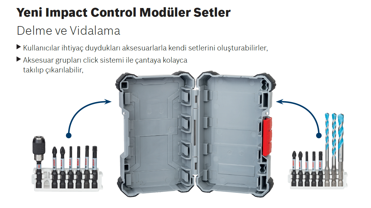 Bosch - Impact Control Serisi Çift Taraflı Vidalama Ucu 8'li T20 *65mm - Resim 4