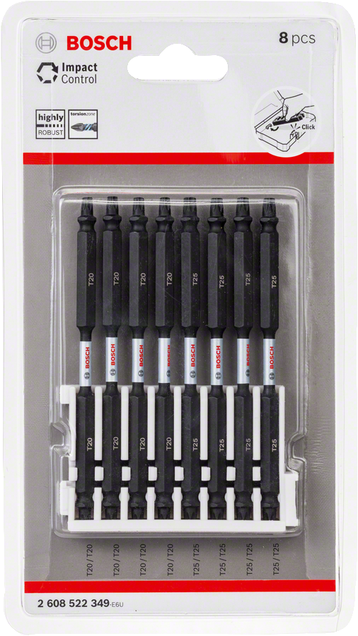 Bosch - Impact Control Serisi Çift Taraflı Vidalama Ucu 8'liT20x4/T25x4 *110mm - Resim 2