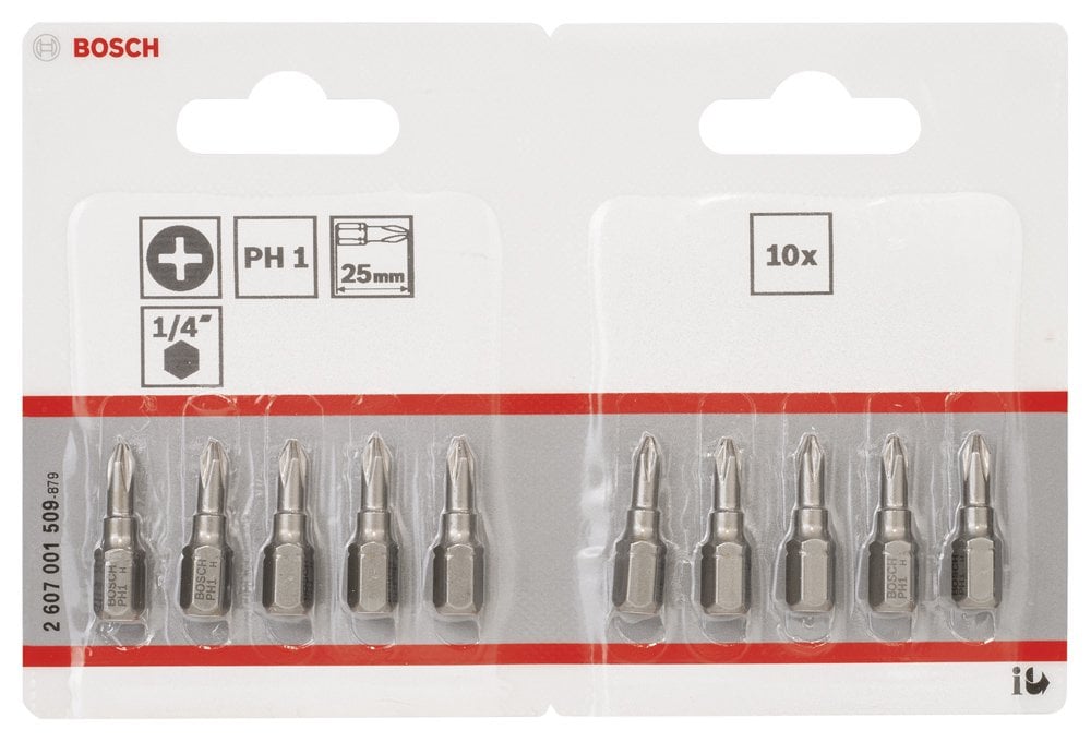 Bosch - Extra Hard Serisi Vidalama Ucu PH1*25 mm 10'lu - Resim 2