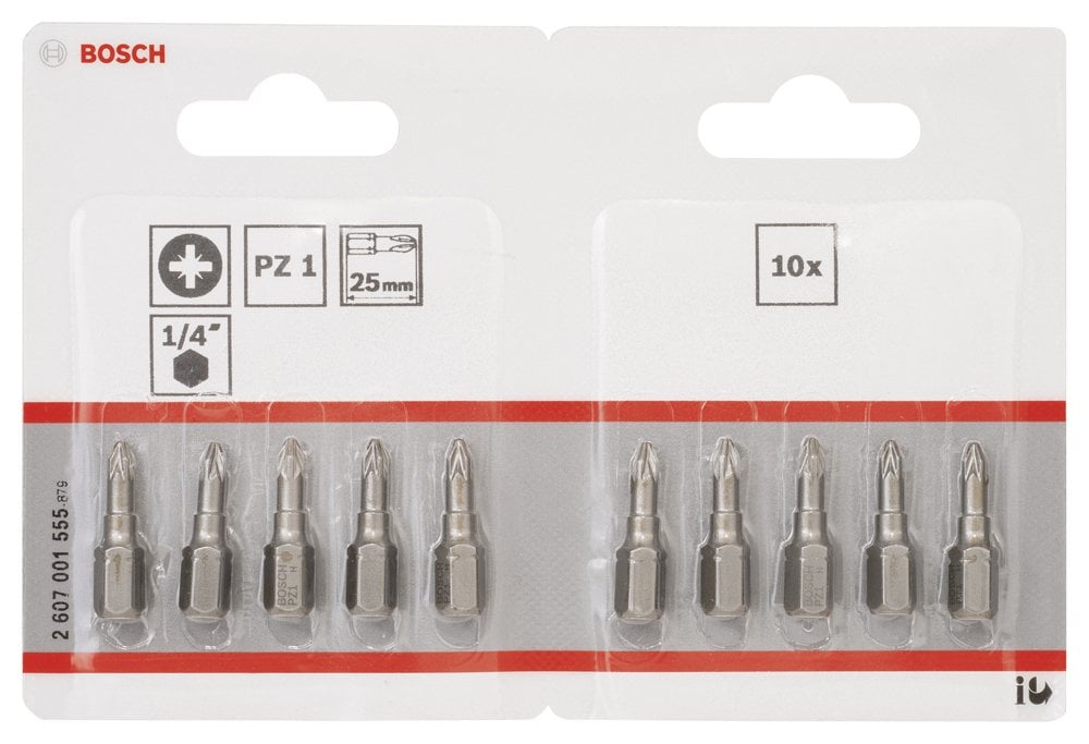 Bosch - Extra Hard Serisi Vidalama Ucu PZ 1*25 mm 10'lu - Resim 2