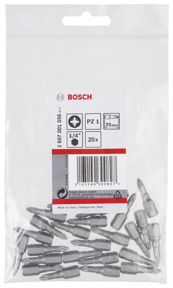 Bosch - Extra Hard Serisi Vidalama Ucu PZ 1*25 mm 25'li - Resim 2