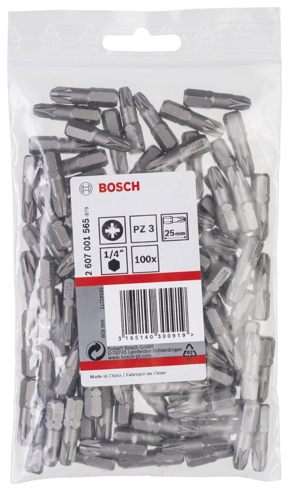 Bosch - Extra Hard Serisi Vidalama Ucu PZ 3*25 mm 100'lü - Resim 2