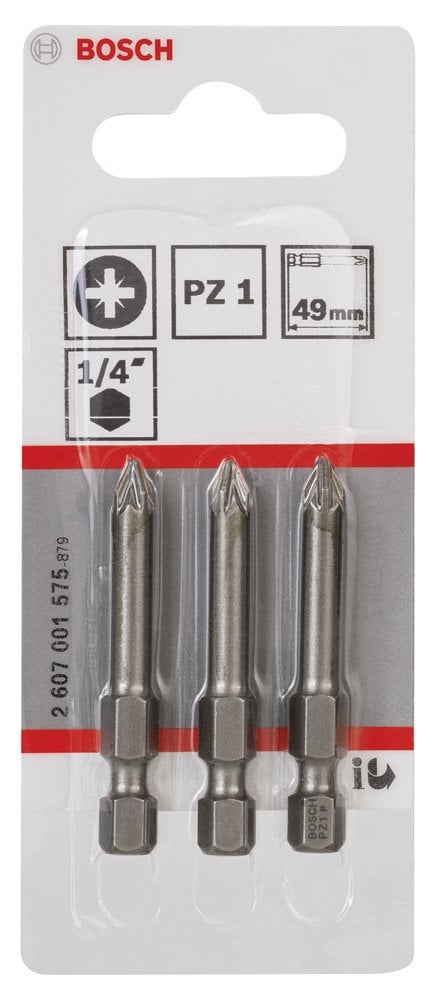 Bosch - Extra Hard Serisi Vidalama Ucu PZ 1*49 mm 3'lü - Resim 2