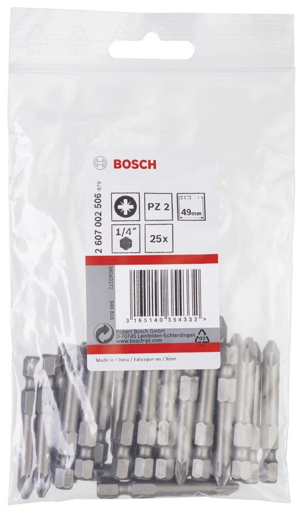 Bosch - Extra Hard Serisi Vidalama Ucu PZ 2*49 mm 25'li - Resim 2