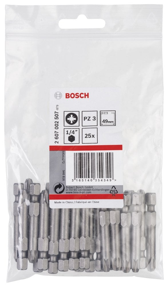 Bosch - Extra Hard Serisi Vidalama Ucu PZ 3*49 mm 25'li - Resim 2