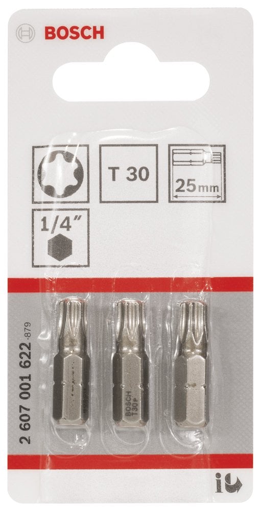 Bosch - Extra Hard Serisi Vidalama Ucu T30*25 mm 3'lü - Resim 2